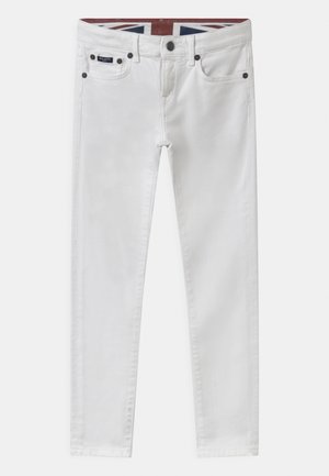 5 POCKET - Vaqueros pitillo - white