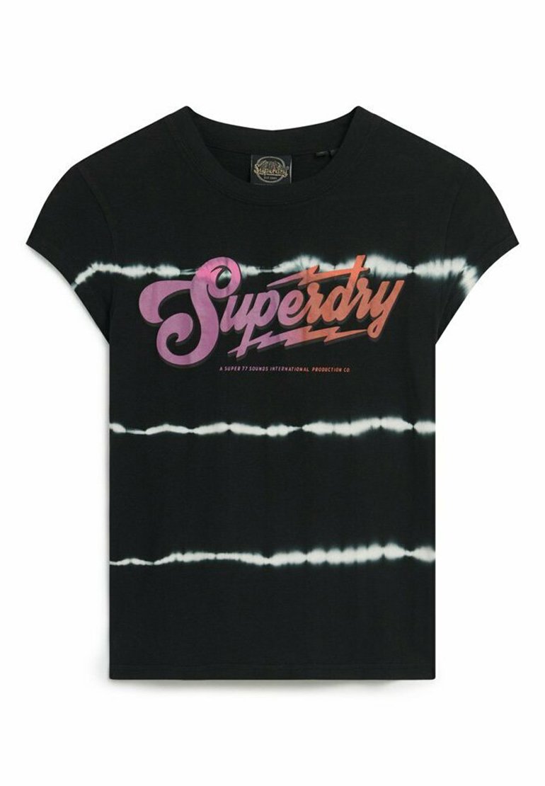 Superdry & Co T-shirt print zwart