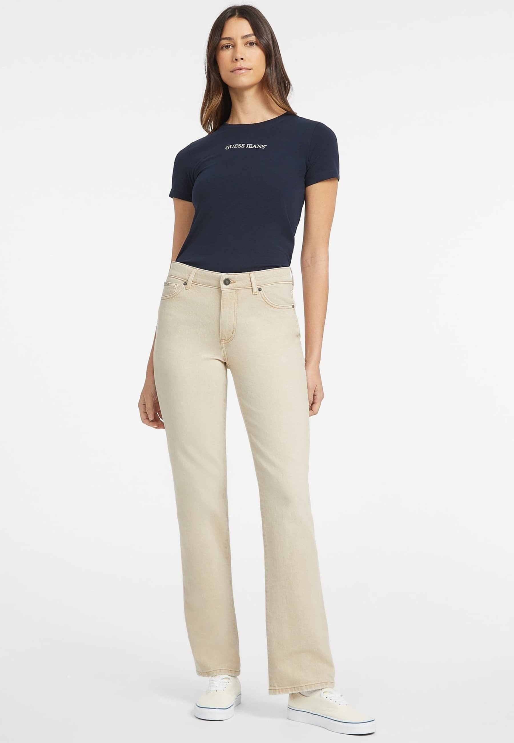 Guess Jeans Straight leg jeans - beige - Zalando.co.uk