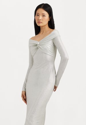 KENEIA MIDI LONG SLEEVE DRESS - Kokteilikleit/peokleit - mascarpone cream