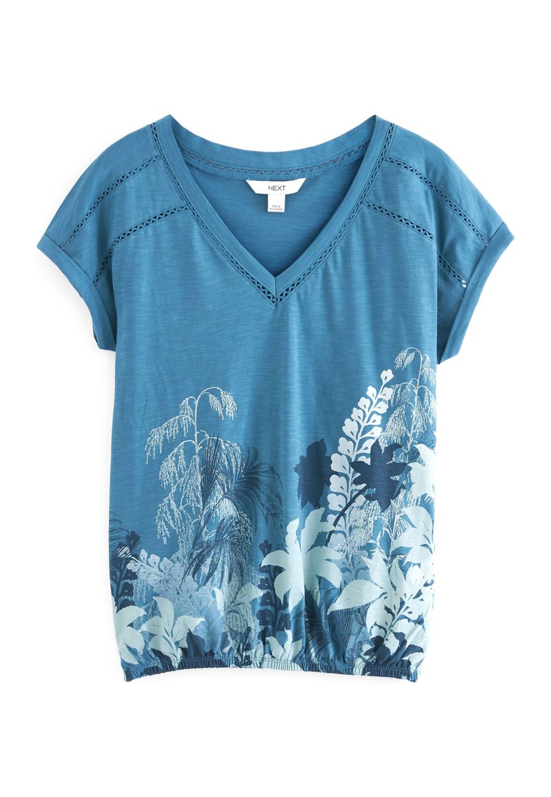 Next T-shirt print blauw