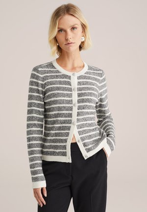 Cardigan - blended light grey