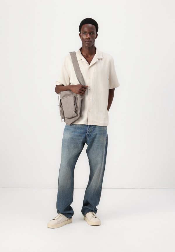 Camp Collar Textured Button-Up Shirt - Shirt - french oak4