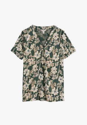 Seasalt Cornwall, SEASALT CORNWALL BARNOON TOP - T-shirt imprimé - green - cosmos stems light coppice