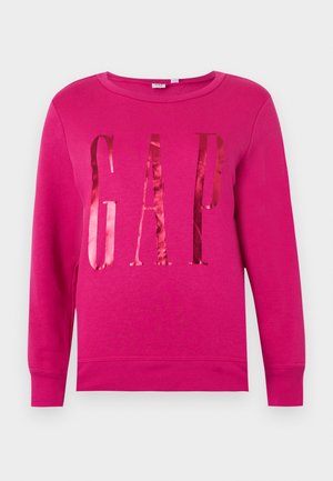 GAP Petite, LOGO DOORBUSTER CREW - Pusa - bright fuchsia