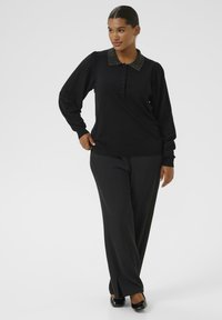 Kaffe Curve CARLA - Polo shirt - black deep