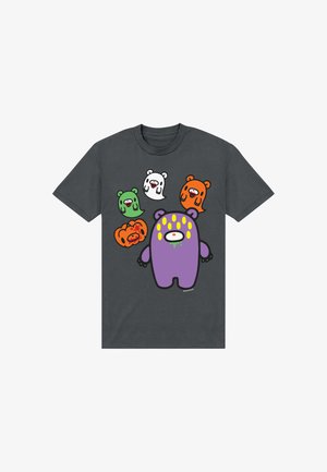 Henry Tiger, GLOOMY BEAR THE NAUGHTY GRIZZLY DATAGAN HYAKUME HALLOWEEN - T-shirts print - charcoal grey