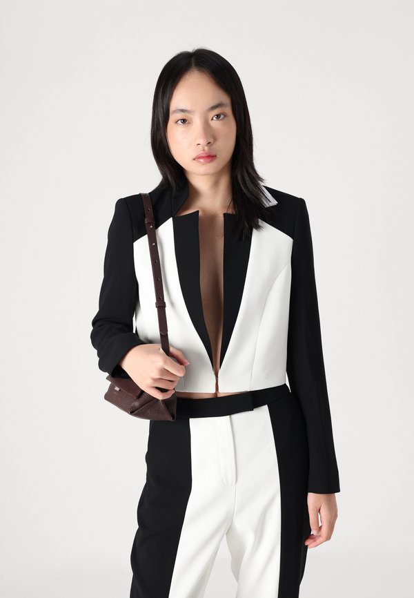 COLOUR BLOCK CIGARETTE PANTS - Trousers2