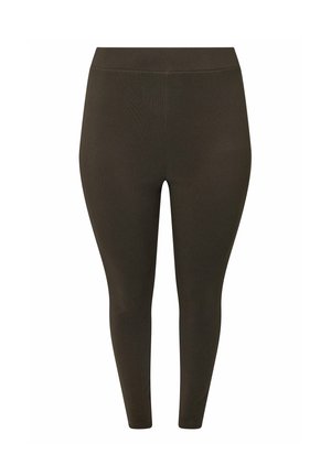 Yours Clothing, PLUS SIZE BASIC LEGGINGS - Legging - chocolate