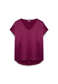 BIMATERICA CON SCOLLO A V - Bluse - bordeaux