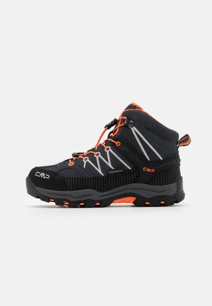 KIDS RIGEL MID WP UNISEX - Scarpa da hiking - antracite/flash orange