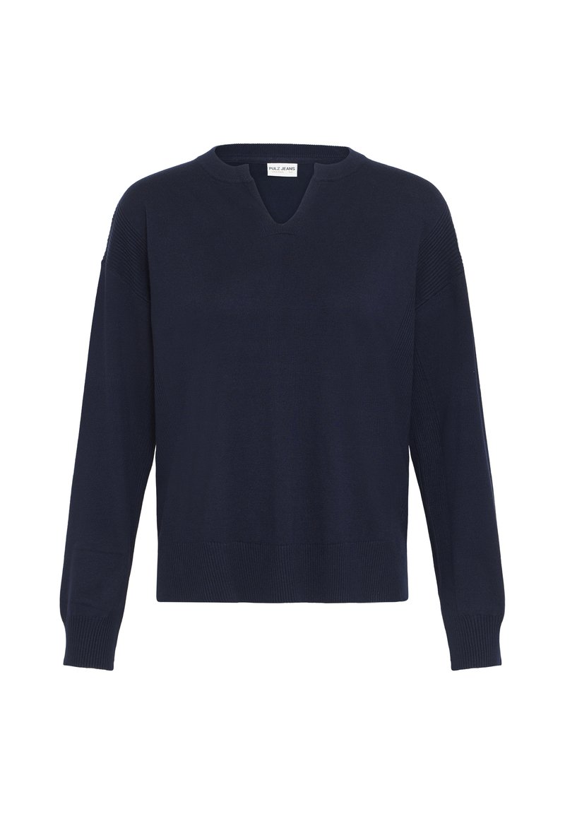 PULZ Trui donkerblauw
