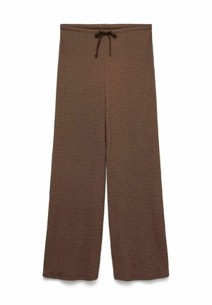 Vero Moda, HOSE MIT WEITEM BEINSCHNITT VMLINA MITTLERE TAILLE HOSE - Pantalon classique - cocoa brown