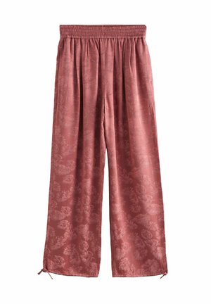 Next REGULAR FIT-SATIN JACQUARD - Nohavice - pink