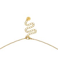 Gouden ketting met een lobster sluiting, met een delicate schakeldesign en een verstelbare verlengkettinkje met ronde schakels.