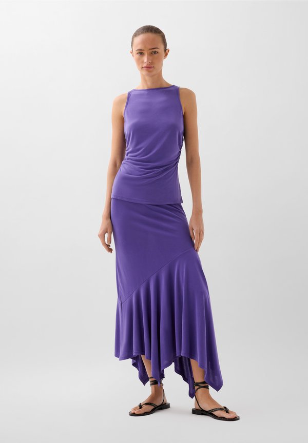 ROUCHED RUFFLE - A-Linien-Rock - purple