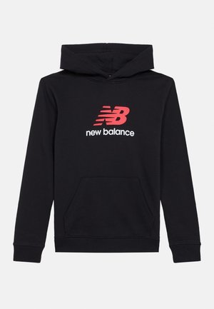 New Balance STACKED LOGO HOODIE - Hoodie - black