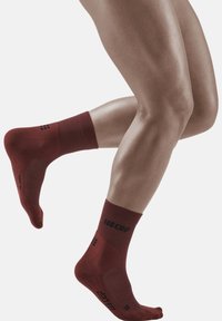 CEP COLD WEATHER COMPRESSION SOCKS RUNNING MID CUT MEN - MADE IN GERMANY - Sports socks - dark orange