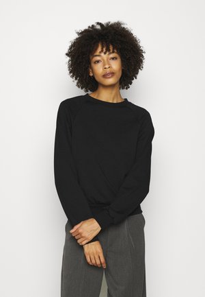 BASIC CLEAN CREW NECK SWEATSHIRT - Sweatshirt - black
