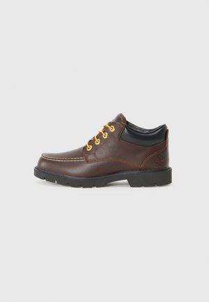 Lace-up ankle boots - burgundy