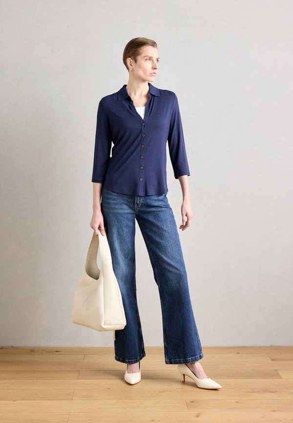 BLOUSE CLASSIC FIT - Button-down blouse - cloudless night3