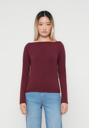 ONLSIA BOATNECK BOX - Longsleeve - cabernet