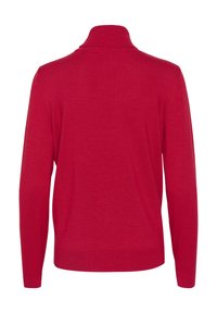 Cream VILLEA ROLLNECK - Stickad tröja - jester red