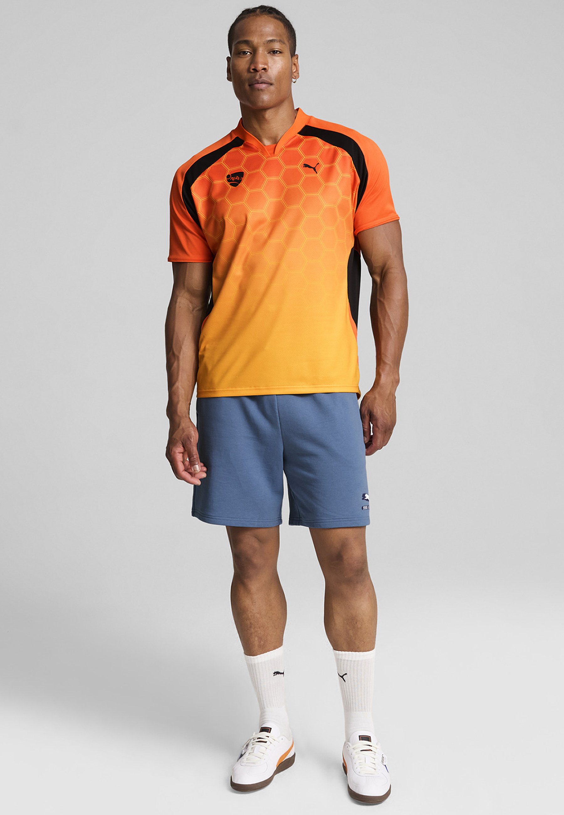 Puma ROCKET LEAGUE - Print T-shirt - flame flicker/orange - Zalando