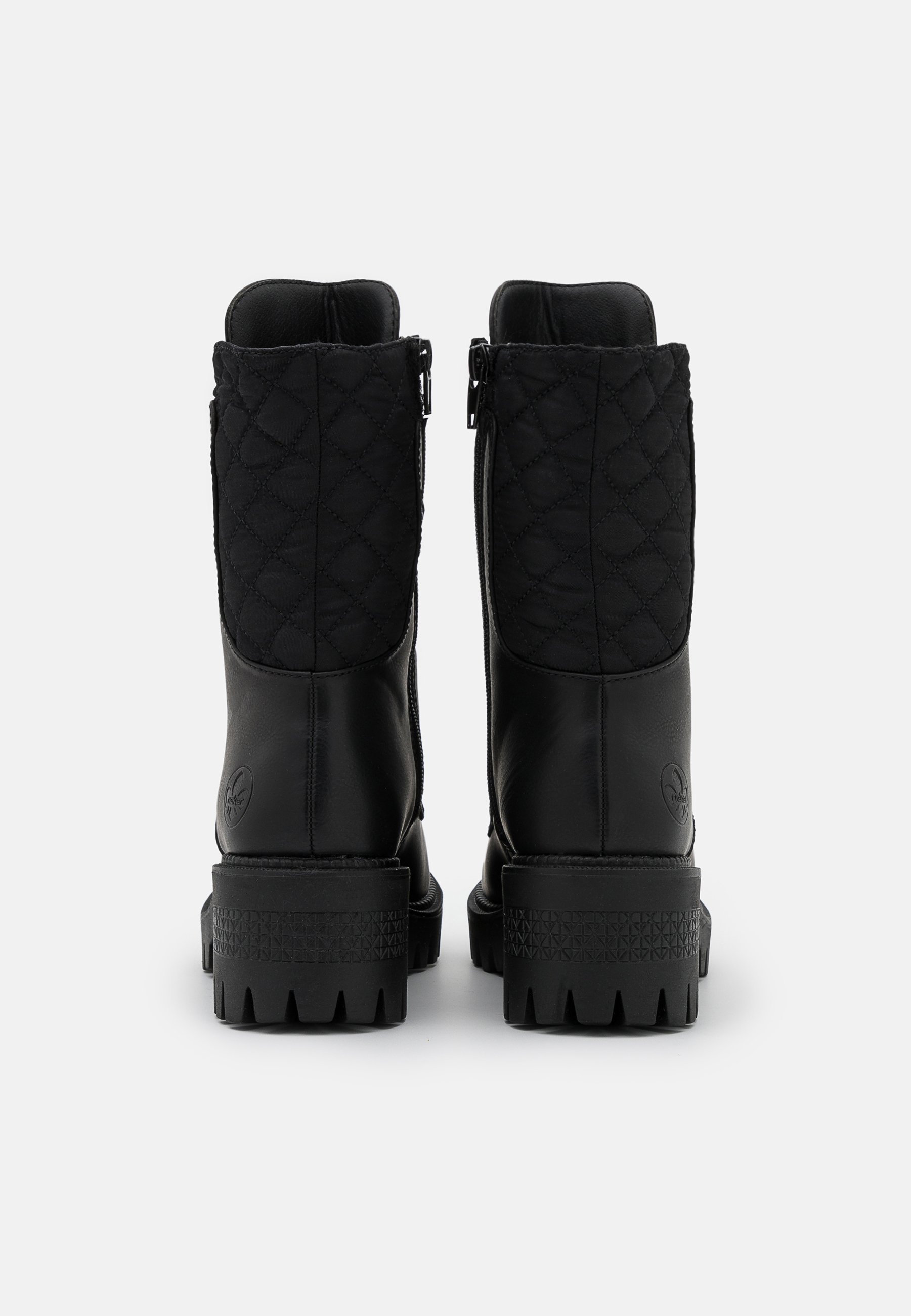 Rieker Enkellaarsjes met plateauzool - schwarz/Zwart - Zalando.nl