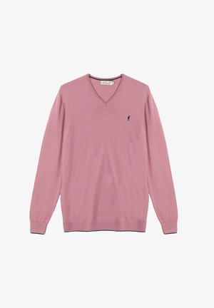 Gentleman Farmer, PULLS COL V EN PEARL - Pullover - violet