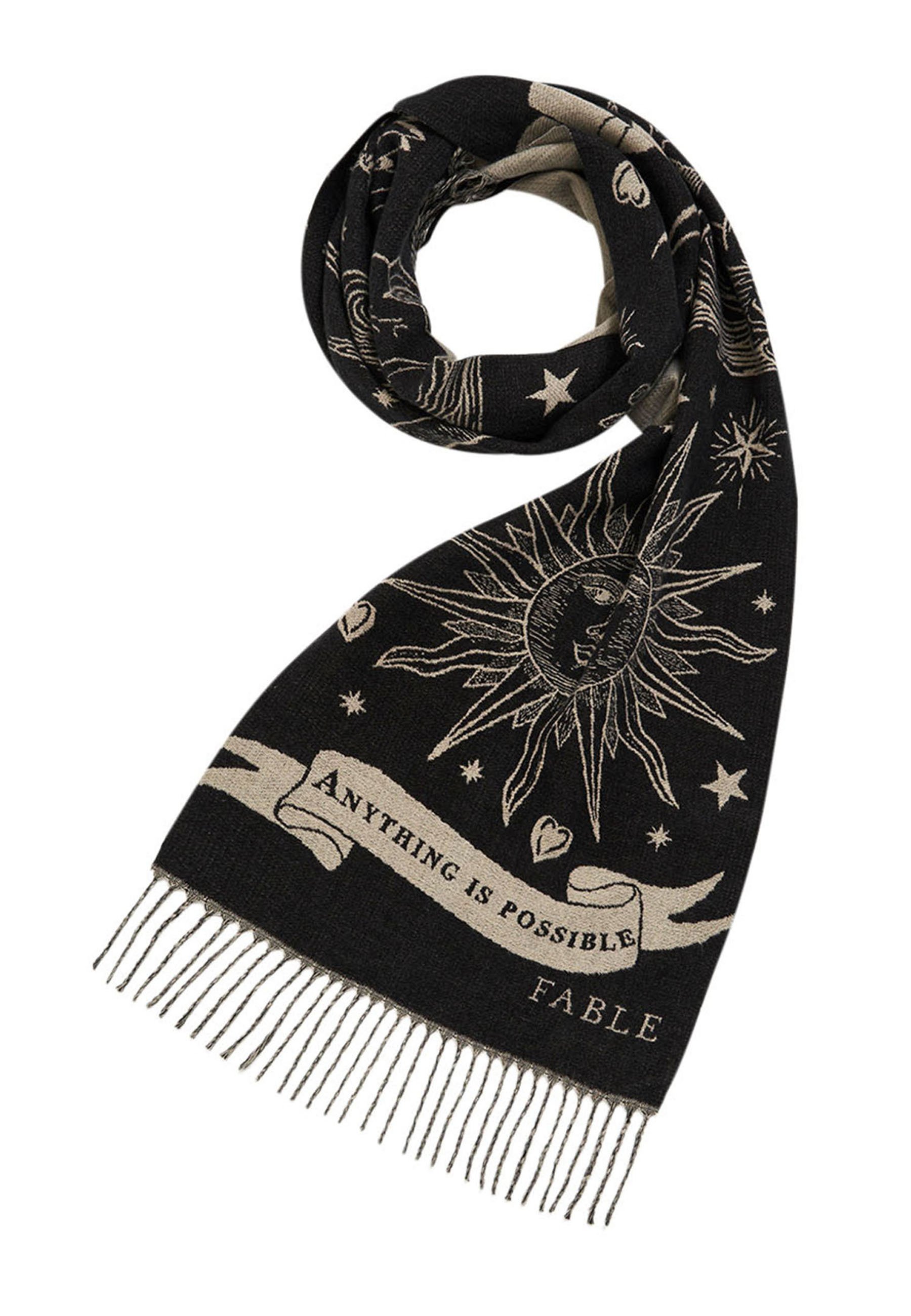 FABLE ENGLAND FREYA JACQUARD - Scarf - black - Zalando