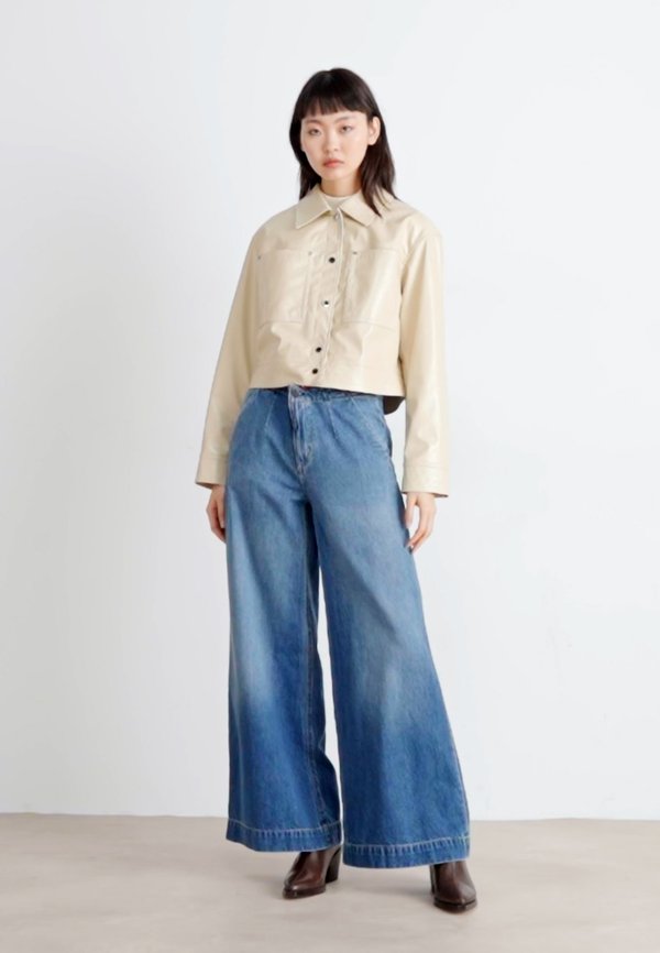 JELT - Faux leather jacket - open beige4