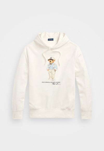 Polo Ralph Lauren LONG SLEEVE - Pulover s kapuco - white
