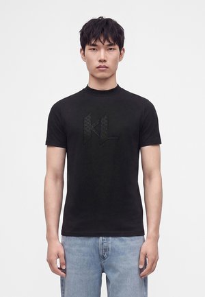 KARL LAGERFELD, CREWNECK - Μπλουζάκι με στάμπα - black