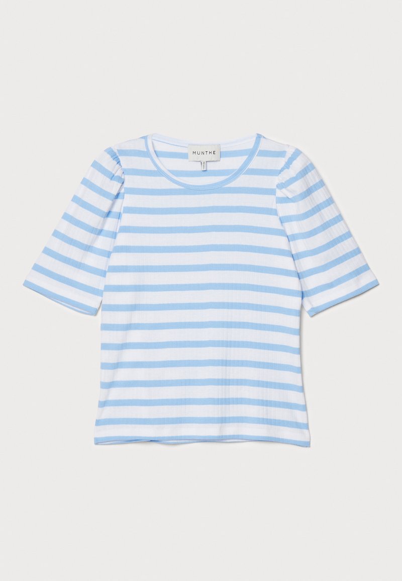 MUNTHE T-shirt print lichtblauw
