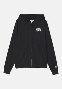 SMALL ARCH LOGO ZIP THROUGH - Cipzáras pulóver - black