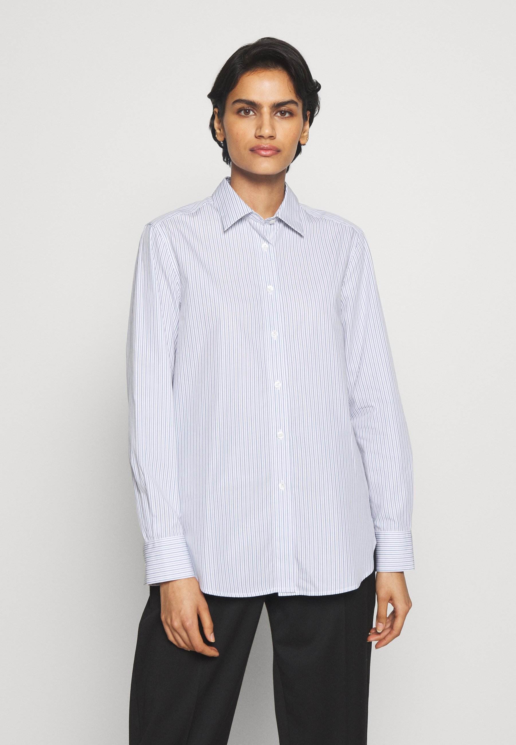 Filippa K JANE Skjorte blue heavenwhiteblå Zalando.no Filippa K JANE Skjorte white Zalando.no