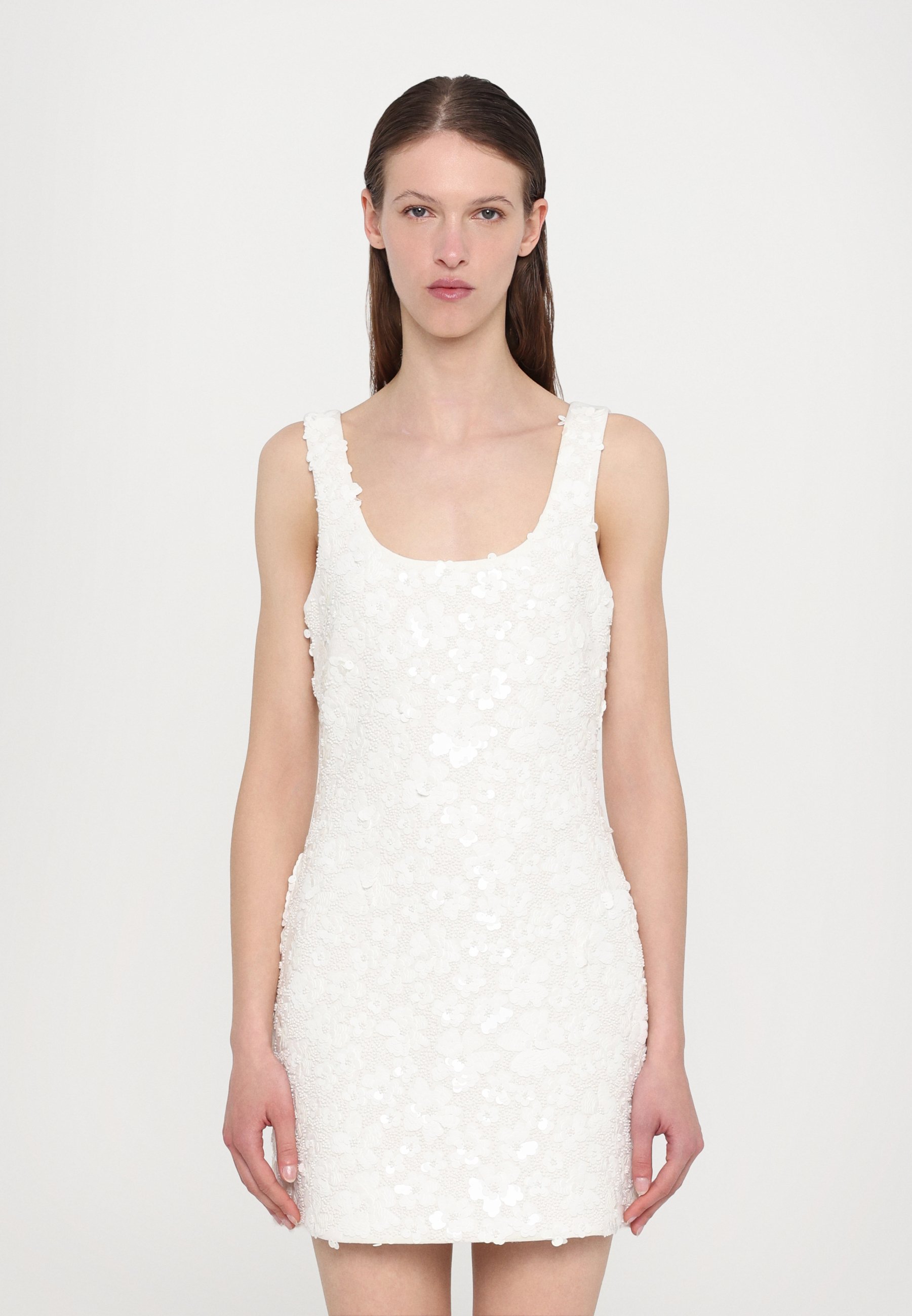 MICHAEL Michael Kors TANK MINI DRESS - Cocktail dress / Party dress - white  - Zalando