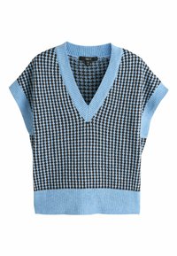 Ikke valgt, blue chocolate brown tweed