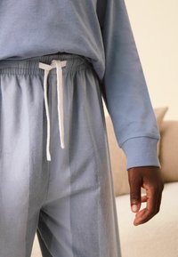 Next LONG SLEEVE CHECK 2 PACK  - REGULAR FIT SET - Pyjama - blue sage green stripe