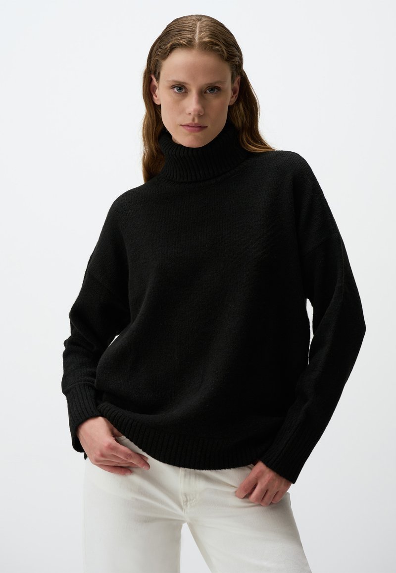 Jimmy Key LONG SLEEVED TURTLENECK  - Trui - black