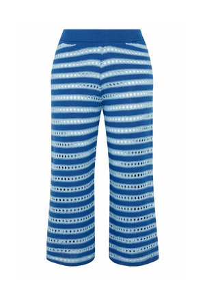 Yours Clothing, PLUS SIZE WIDE LEG TROUSERS - Trousers - blue