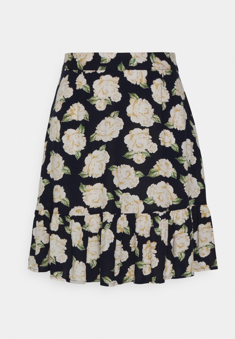 PIECES Tall A-lijn rok donkerblauw