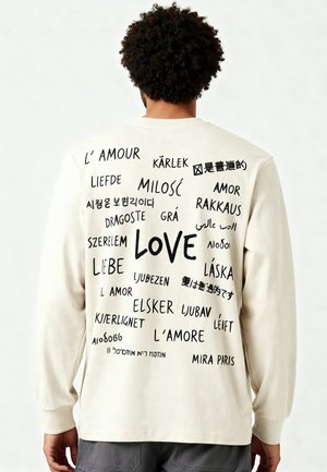 UNIVERSAL LOVE HEAVYWEIGHT TEE 26 - Maglietta a manica lunga - off-white
