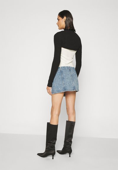 RE/DONE WRAP SKIRT - Φούστα παρεό - blue denim