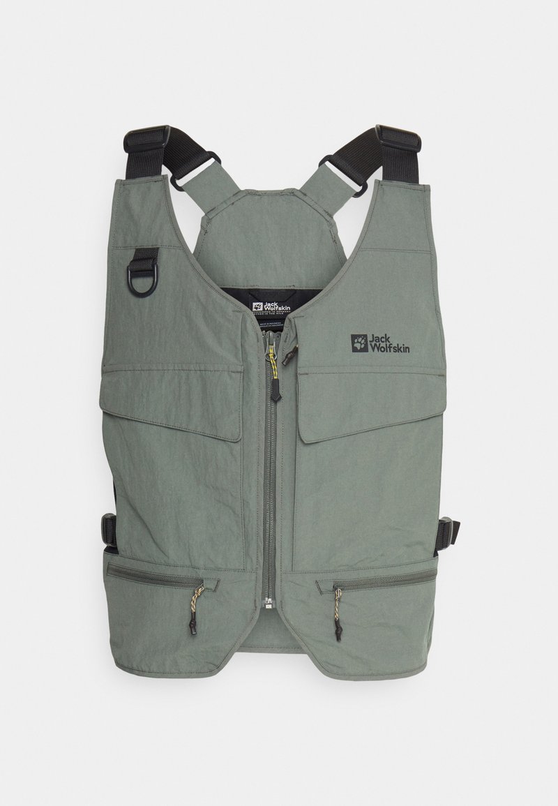 Jack Wolfskin Bodywarmer donkergroen
