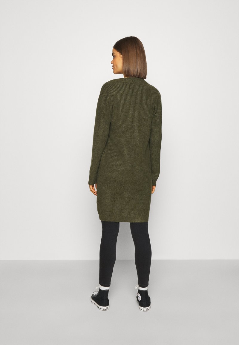 ONLY ONLJADE LS NOOS - Strickjacke - khaki/dunkelgrün