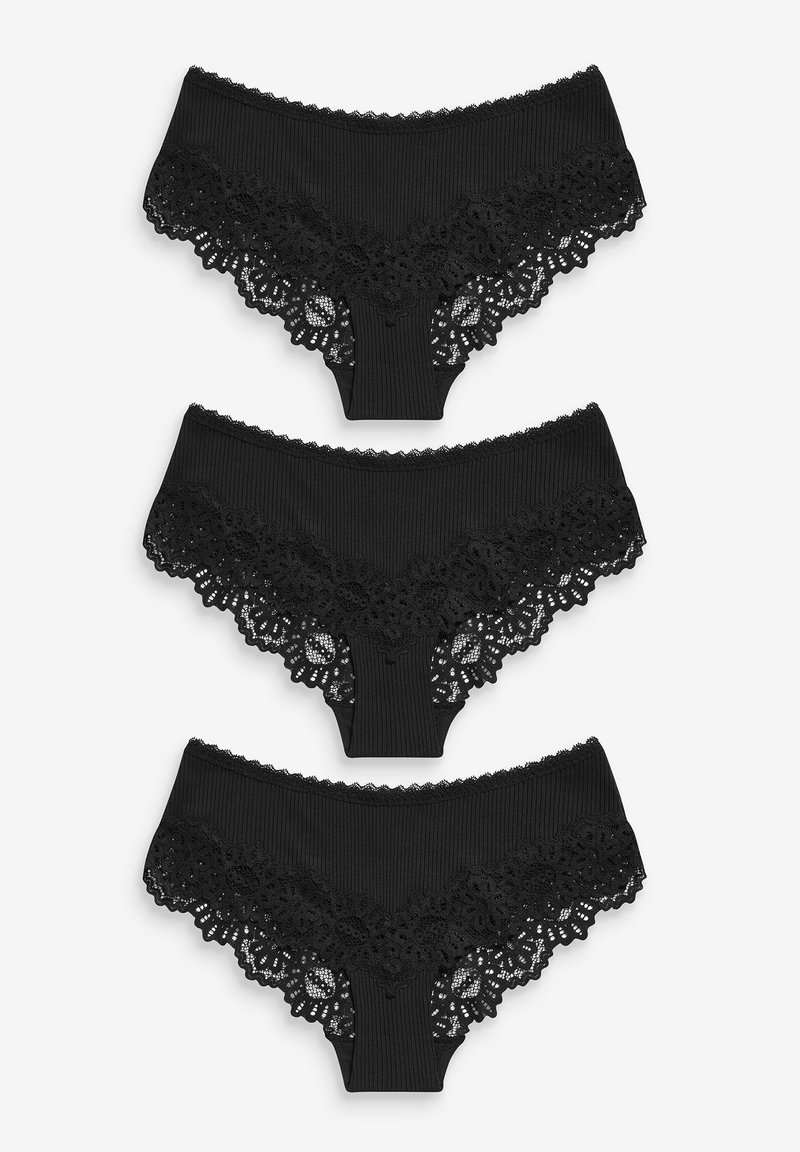 Next KNICKERS 3 PACK Slip black/multicolore ZALANDO.FR
