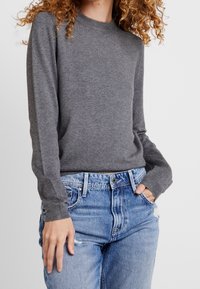 Pieces Svetr - light grey