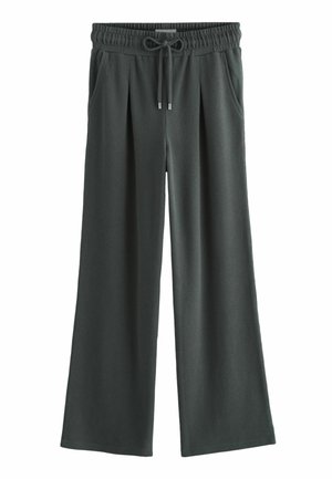 KNITLOOK WIDE LEG.  - REGULAR FIT - Pantaloni sportivi - charcoal grey
